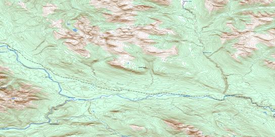Birdflat Creek Topo Map 094D06 at 1:50,000 scale - National Topographic System of Canada (NTS) - Toporama map