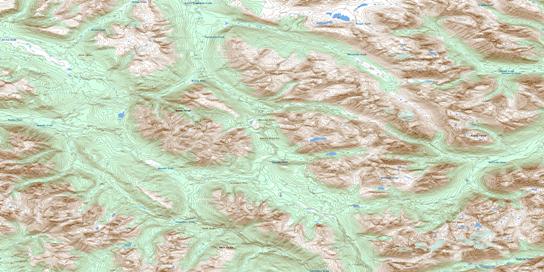 Carruthers Pass Topo Map 094D08 at 1:50,000 scale - National Topographic System of Canada (NTS) - Toporama map