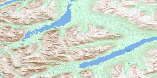 Tatlatui Lake Topo Map 094D14 at 1:50,000 scale - National Topographic System of Canada (NTS) - Toporama map