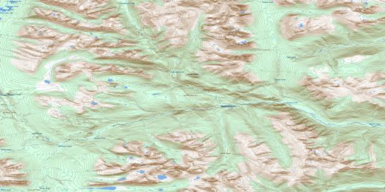 Fredrikson Creek Topo Map 094D16 at 1:50,000 scale - National Topographic System of Canada (NTS) - Toporama map