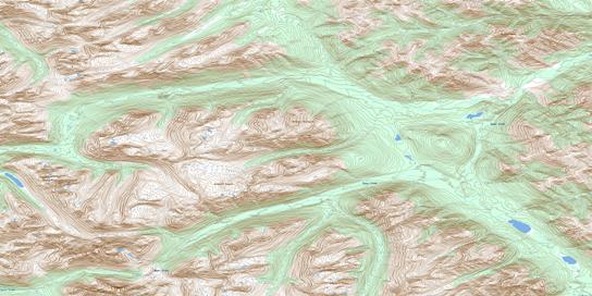 Mount Bower Topo Map 094E08 at 1:50,000 scale - National Topographic System of Canada (NTS) - Toporama map