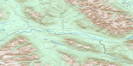 Cutoff Creek Topo Map 094E09 at 1:50,000 scale - National Topographic System of Canada (NTS) - Toporama map