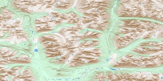 No Title Topo Map 094E14 at 1:50,000 scale - National Topographic System of Canada (NTS) - Toporama map