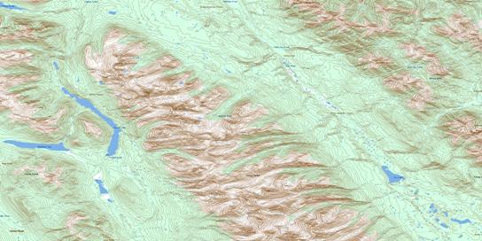 Sifton Pass Topo Map 094E16 at 1:50,000 scale - National Topographic System of Canada (NTS) - Toporama map
