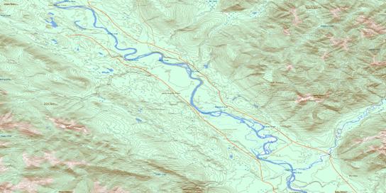 Truncate Creek Topo Map 094F03 at 1:50,000 scale - National Topographic System of Canada (NTS) - Toporama map