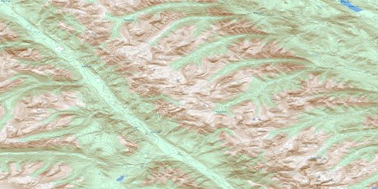 Mount Russel Topographic map 094F04 at 1:50,000 Scale