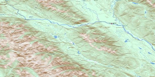 Ware Topo Map 094F05 at 1:50,000 scale - National Topographic System of Canada (NTS) - Toporama map