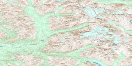 Cyclops Peak Topo Map 094F08 at 1:50,000 scale - National Topographic System of Canada (NTS) - Toporama map