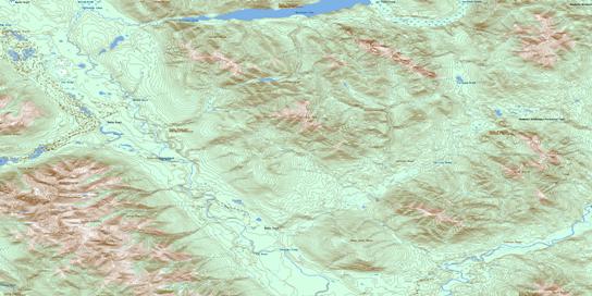 Mount Chief Davie Topo Map 094F12 at 1:50,000 scale - National Topographic System of Canada (NTS) - Toporama map