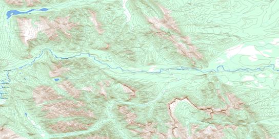Kluachesi Lake Topo Map 094G13 at 1:50,000 scale - National Topographic System of Canada (NTS) - Toporama map