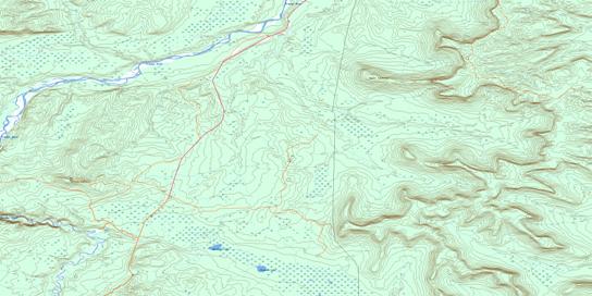 Bougie Creek Topo Map 094G15 at 1:50,000 scale - National Topographic System of Canada (NTS) - Toporama map