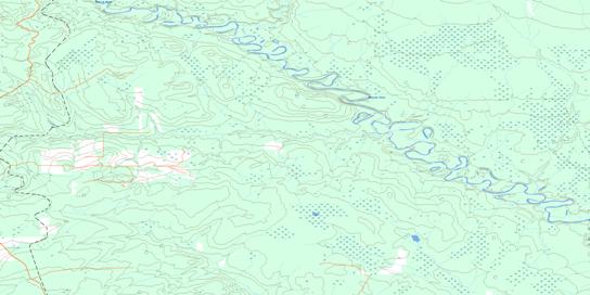 Nig Creek Topographic map 094H03 at 1:50,000 Scale