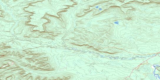 Kledo Creek Topo Map 094J13 at 1:50,000 scale - National Topographic System of Canada (NTS) - Toporama map