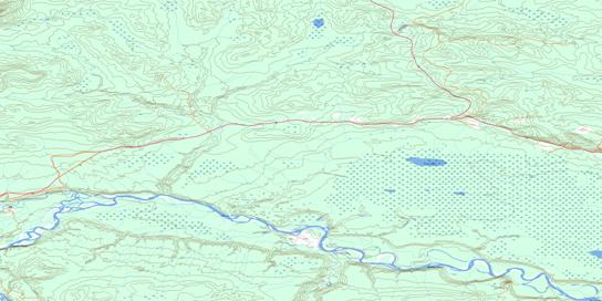 Rasberry Creek Topographic map 094J14 at 1:50,000 Scale