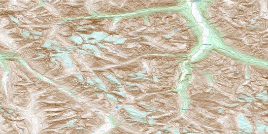 Normandy Mountain Topo Map 094K06 at 1:50,000 scale - National Topographic System of Canada (NTS) - Toporama map