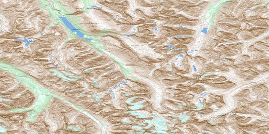 Wokkpash Lake Topographic map 094K07 at 1:50,000 Scale