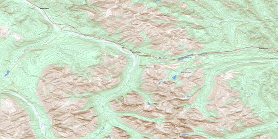 Mount St George Topographic map 094K10 at 1:50,000 Scale