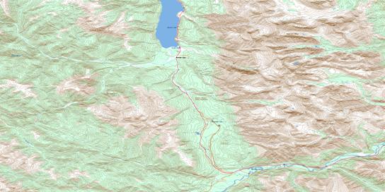 Muncho Lake Topographic map 094K13 at 1:50,000 Scale