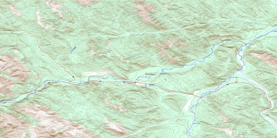 Toad Hot Springs Topo Map 094K14 at 1:50,000 scale - National Topographic System of Canada (NTS) - Toporama map