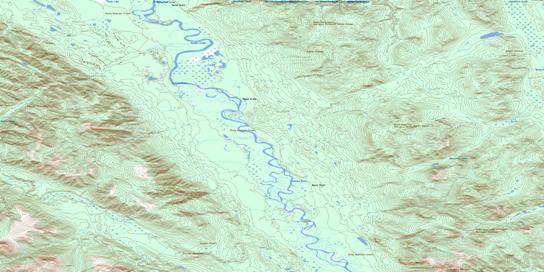 Moodie Creek Topographic map 094L14 at 1:50,000 Scale