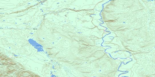 Aeroplane Lake Topo Map 094M05 at 1:50,000 scale - National Topographic System of Canada (NTS) - Toporama map