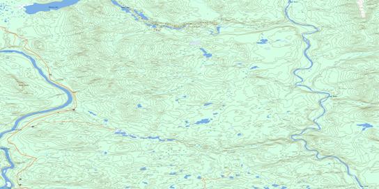 Hillgren Lakes Topo Map 094M14 at 1:50,000 scale - National Topographic System of Canada (NTS) - Toporama map