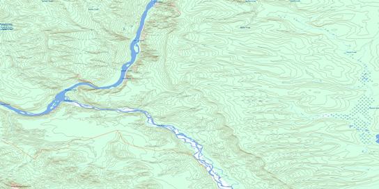 Toad River Topo Map 094N07 at 1:50,000 scale - National Topographic System of Canada (NTS) - Toporama map