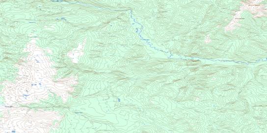 Beavercrow Mountain Topo Map 094N14 at 1:50,000 scale - National Topographic System of Canada (NTS) - Toporama map