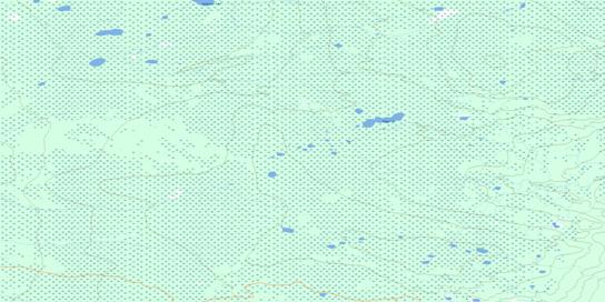 Tooga Lake Topo Map 094P02 at 1:50,000 scale - National Topographic System of Canada (NTS) - Toporama map