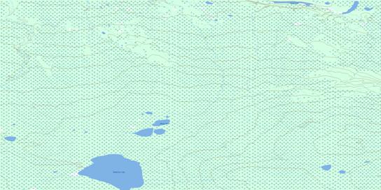 Kwokwullie Lake Topo Map 094P07 at 1:50,000 scale - National Topographic System of Canada (NTS) - Toporama map