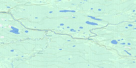 Etset Lake Topographic map 094P11 at 1:50,000 Scale