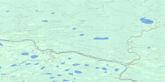 Estsine Lake Topographic map 094P13 at 1:50,000 Scale