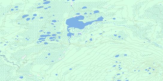 Tetcho Lake Topo Map 095A07 at 1:50,000 scale - National Topographic System of Canada (NTS) - Toporama map