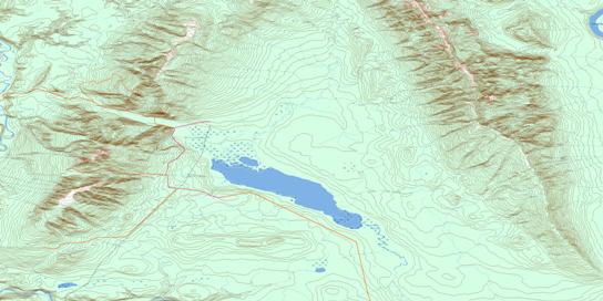Fisherman Lake Topographic map 095B05 at 1:50,000 Scale