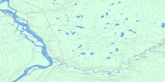 No Title Topo Map 095B06 at 1:50,000 scale - National Topographic System of Canada (NTS) - Toporama map