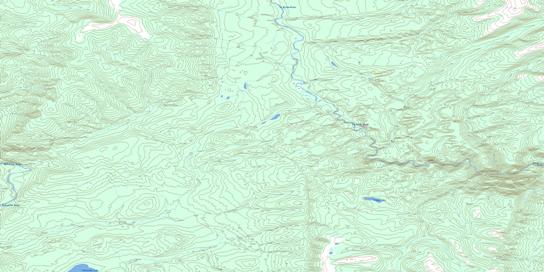 Brown Lake Topo Map 095C07 at 1:50,000 scale - National Topographic System of Canada (NTS) - Toporama map