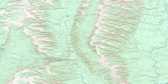 Babiche Mountain Topo Map 095C08 at 1:50,000 scale - National Topographic System of Canada (NTS) - Toporama map