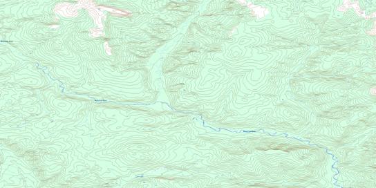 Whitefish River Topographic map 095C11 at 1:50,000 Scale