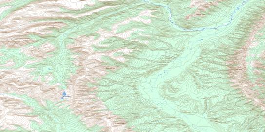 Etanda Lakes Topographic map 095C16 at 1:50,000 Scale
