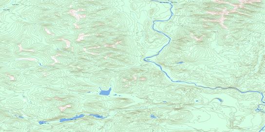 Hulse Lake Topographic map 095D12 at 1:50,000 Scale