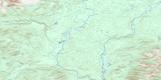 Mount Kostiuk Topo Map 095D13 at 1:50,000 scale - National Topographic System of Canada (NTS) - Toporama map