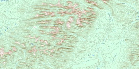Mount Skonseng Topo Map 095D14 at 1:50,000 scale - National Topographic System of Canada (NTS) - Toporama map