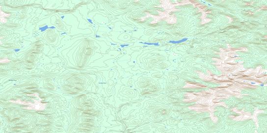 Skinboat Lakes Topo Map 095E02 at 1:50,000 scale - National Topographic System of Canada (NTS) - Toporama map