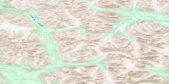 Caesar Lakes Topo Map 095E05 at 1:50,000 scale - National Topographic System of Canada (NTS) - Toporama map