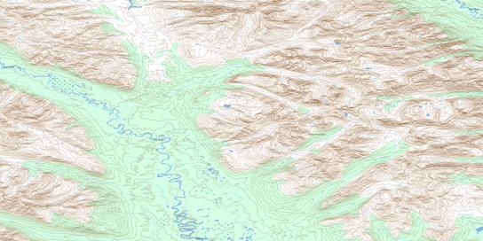 No Title Topo Map 095E06 at 1:50,000 scale - National Topographic System of Canada (NTS) - Toporama map