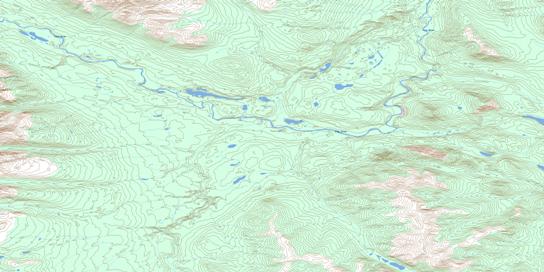 Seaplane Lake Topographic map 095E07 at 1:50,000 Scale