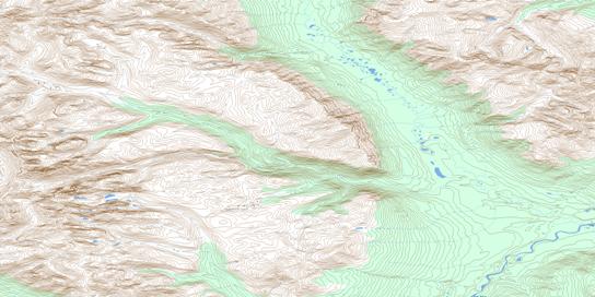 Irvine Creek Topo Map 095E10 at 1:50,000 scale - National Topographic System of Canada (NTS) - Toporama map