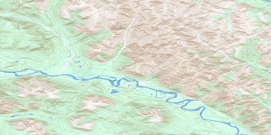 Flood Creek Topographic map 095E16 at 1:50,000 Scale