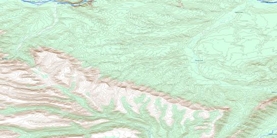 Clausen Creek Topo Map 095F01 at 1:50,000 scale - National Topographic System of Canada (NTS) - Toporama map