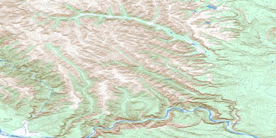 First Canyon Topo Map 095F08 at 1:50,000 scale - National Topographic System of Canada (NTS) - Toporama map